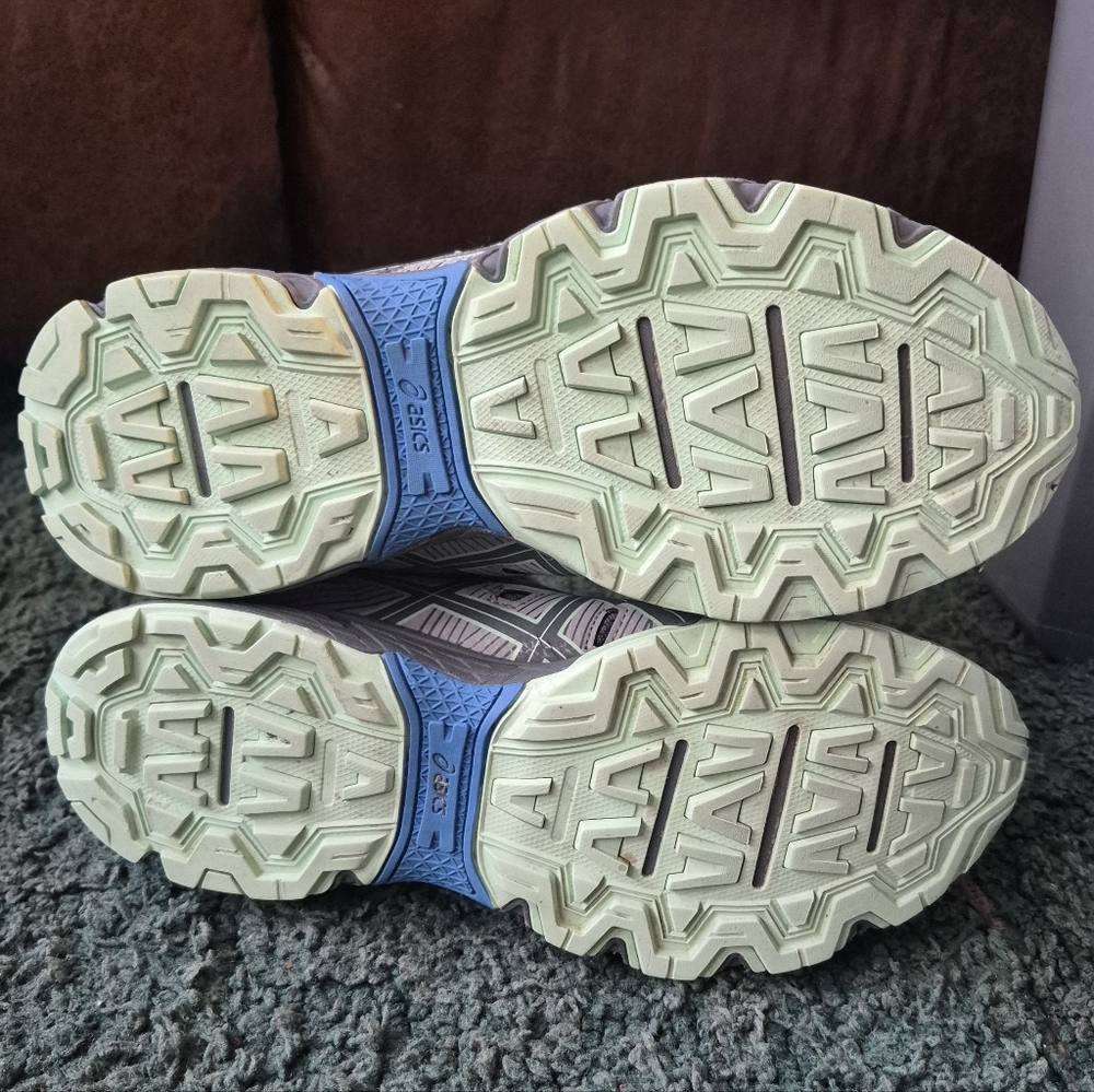 Asics Women's Gel Adventure 7 Gray and Blue Athletic Shoes Trail Running 8.5 - Picture 11 of 14